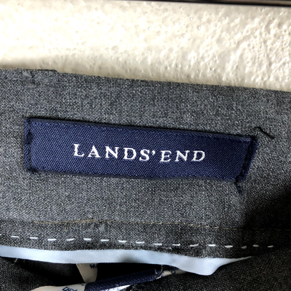 Lands End Pants Gray Wool Blend Trouser Timeless Staple Basic Womens 6 Petite - Picture 7 of 16